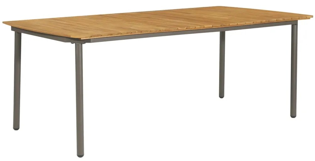 vidaXL Záhradný stôl 200x100x72 cm, akáciový masív a oceľ