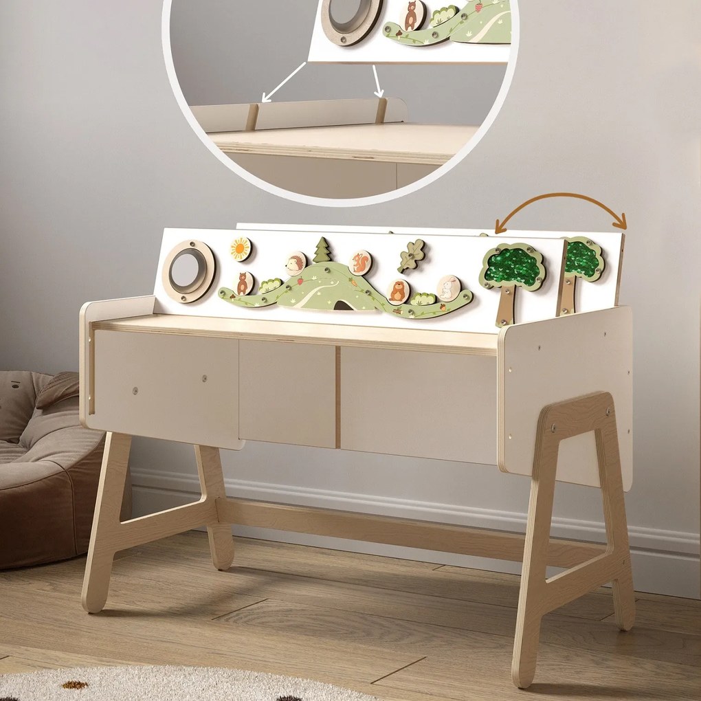 Polica na hračky/stôl LILU