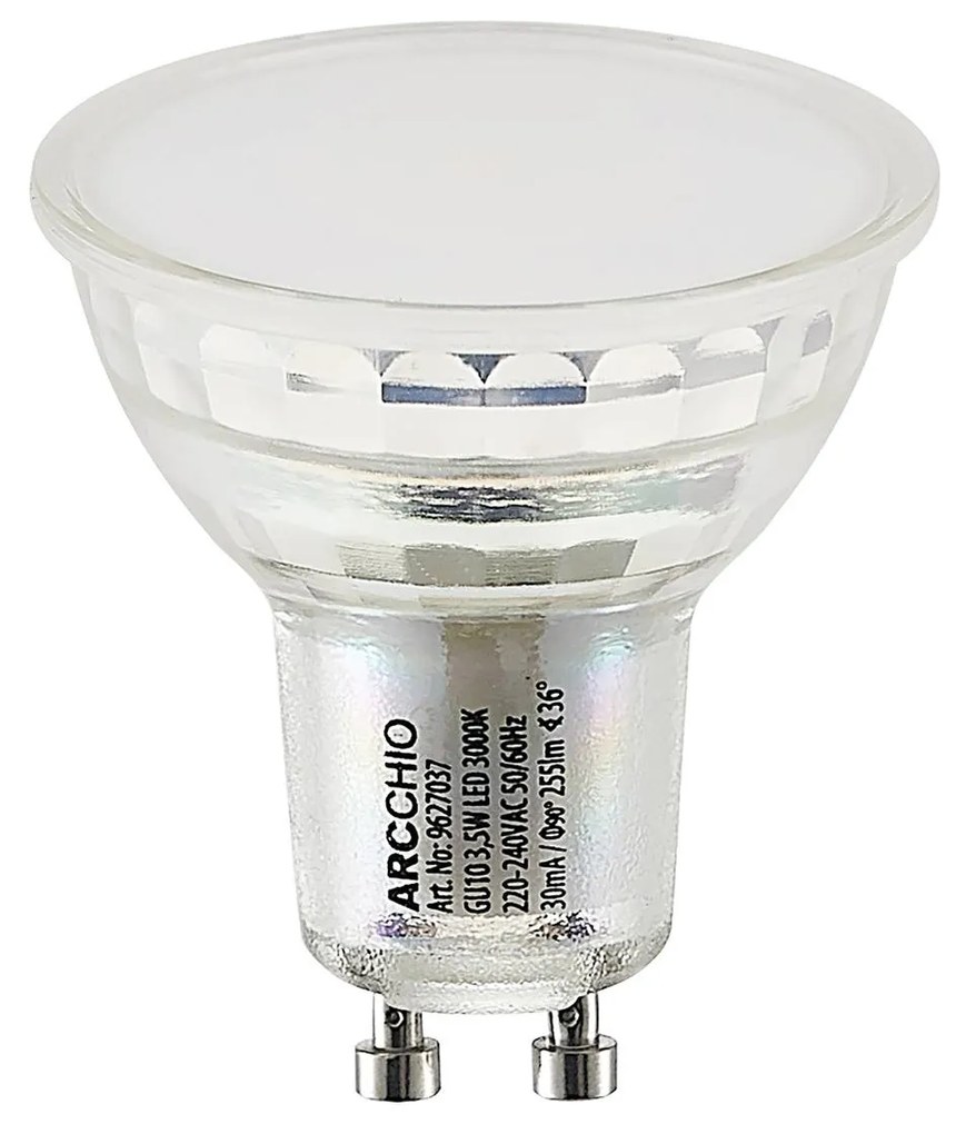 LED reflektor GU10 5W 3.000K 120° sklo