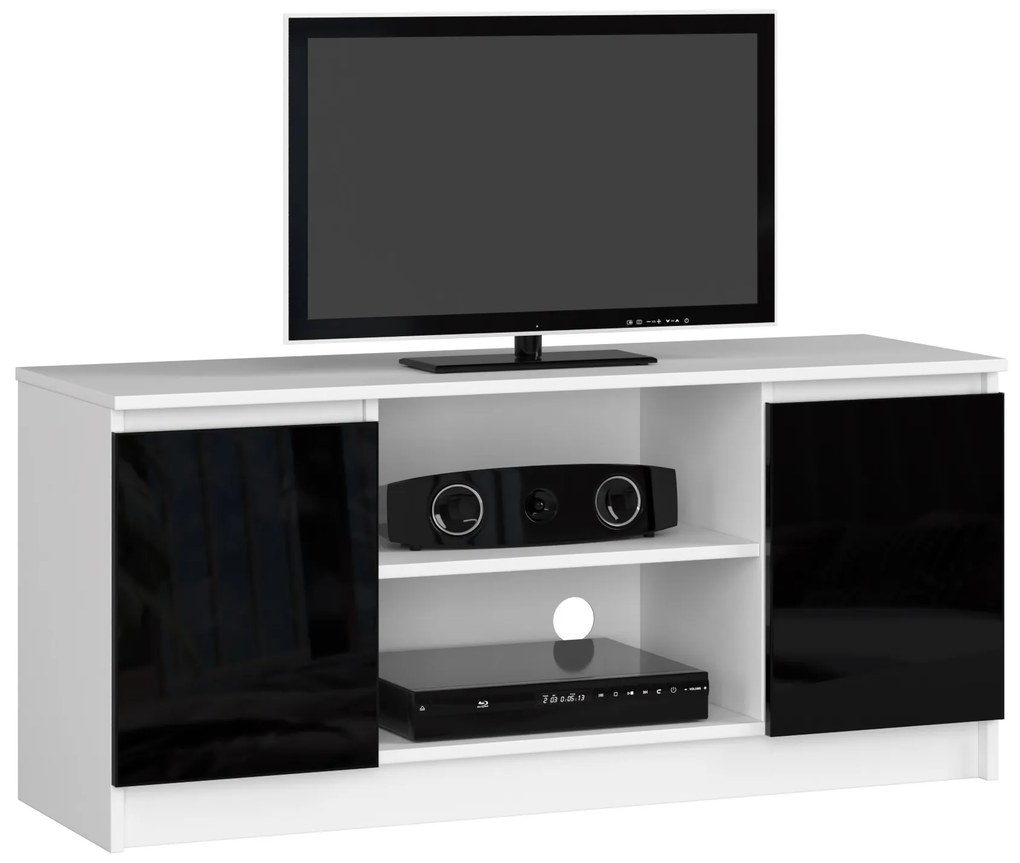 TV stolík Darian (čierny vysoký lesk). Akcia -13%. Vlastná spoľahlivá doprava až k Vám domov. 1068715