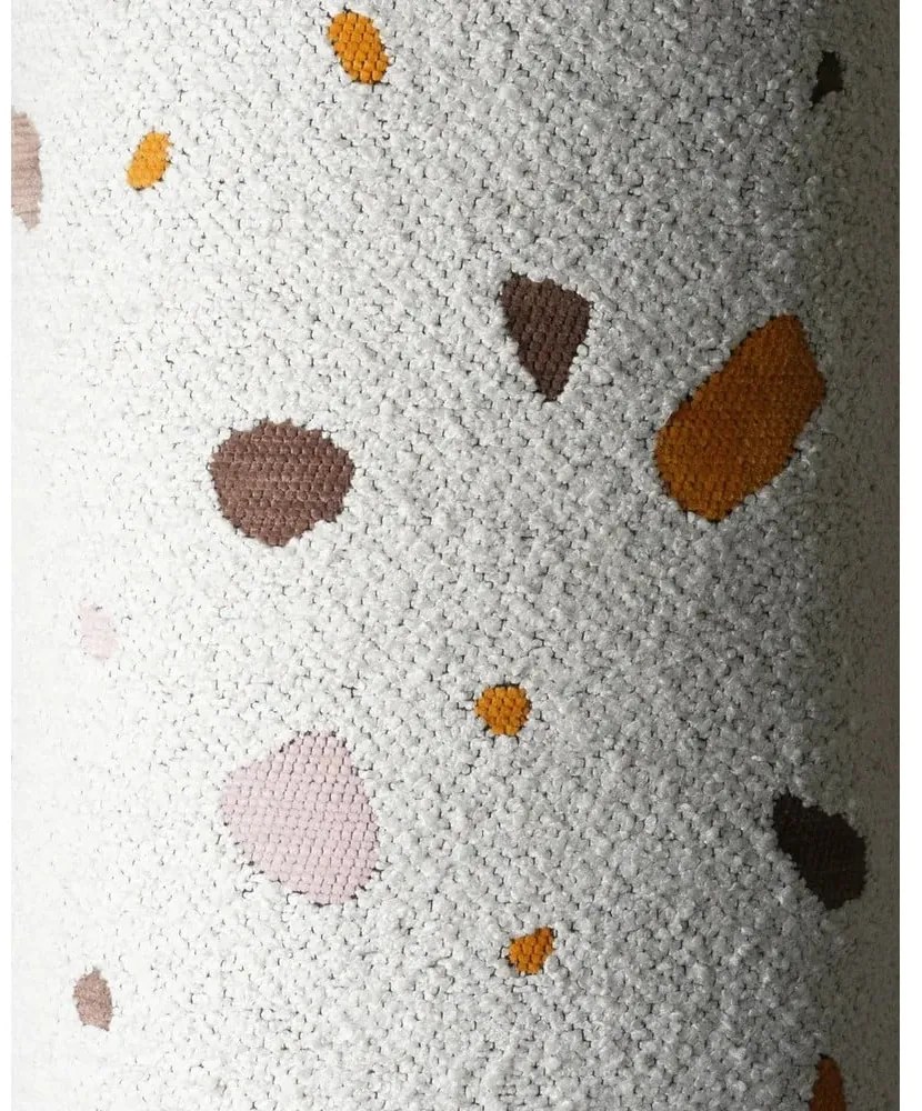 Krémová detský pohovkový vankúš buklé/ženilka Terrazzo Block – Wigiwama