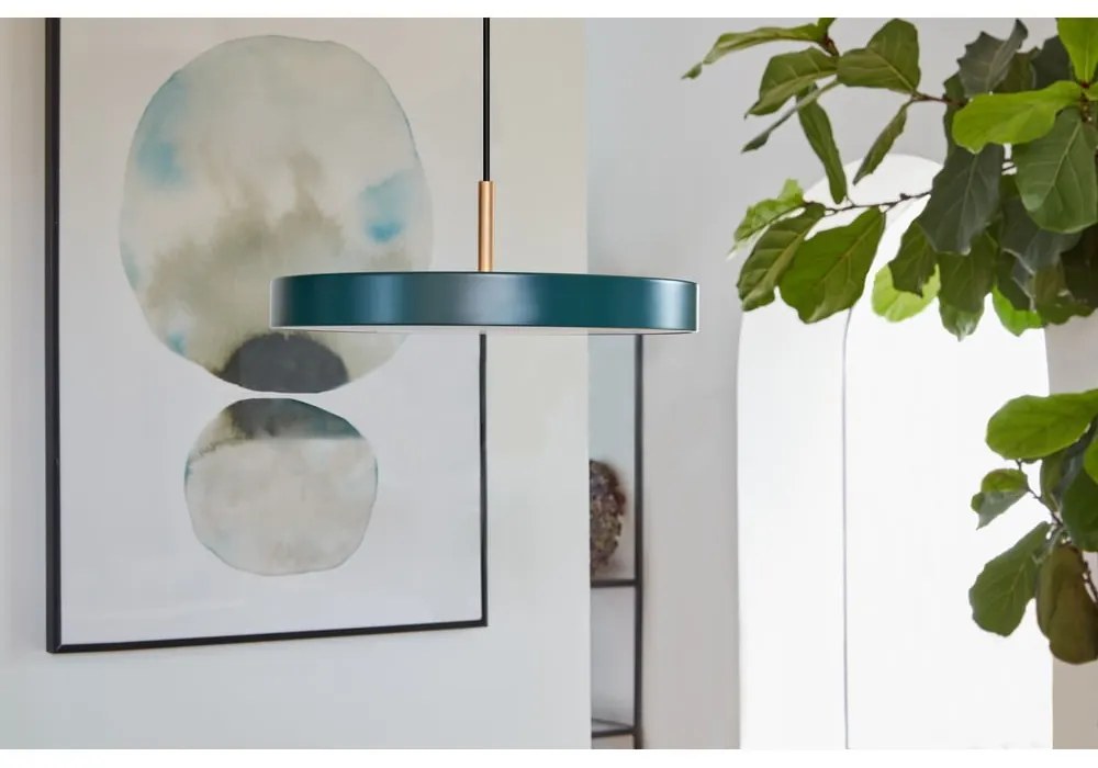 Tmavozelené LED závesné svietidlo s kovovým tienidlom ø 31 cm Asteria Mini – UMAGE