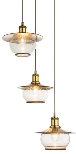 GLOBO 69030-3H - Závesné svietidlo NEVIS 3xE27/60W