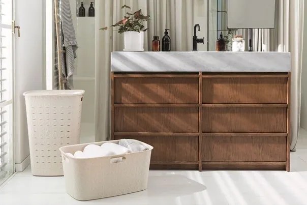 Softex kôš na čistú bielizeň - 56 L, béžová