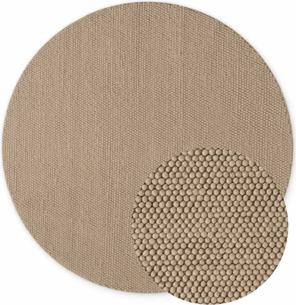 Ted Baker, Kusový koberec Ted Baker Richmond 106367 Beige kruh, 200x200, béžová, detská izba