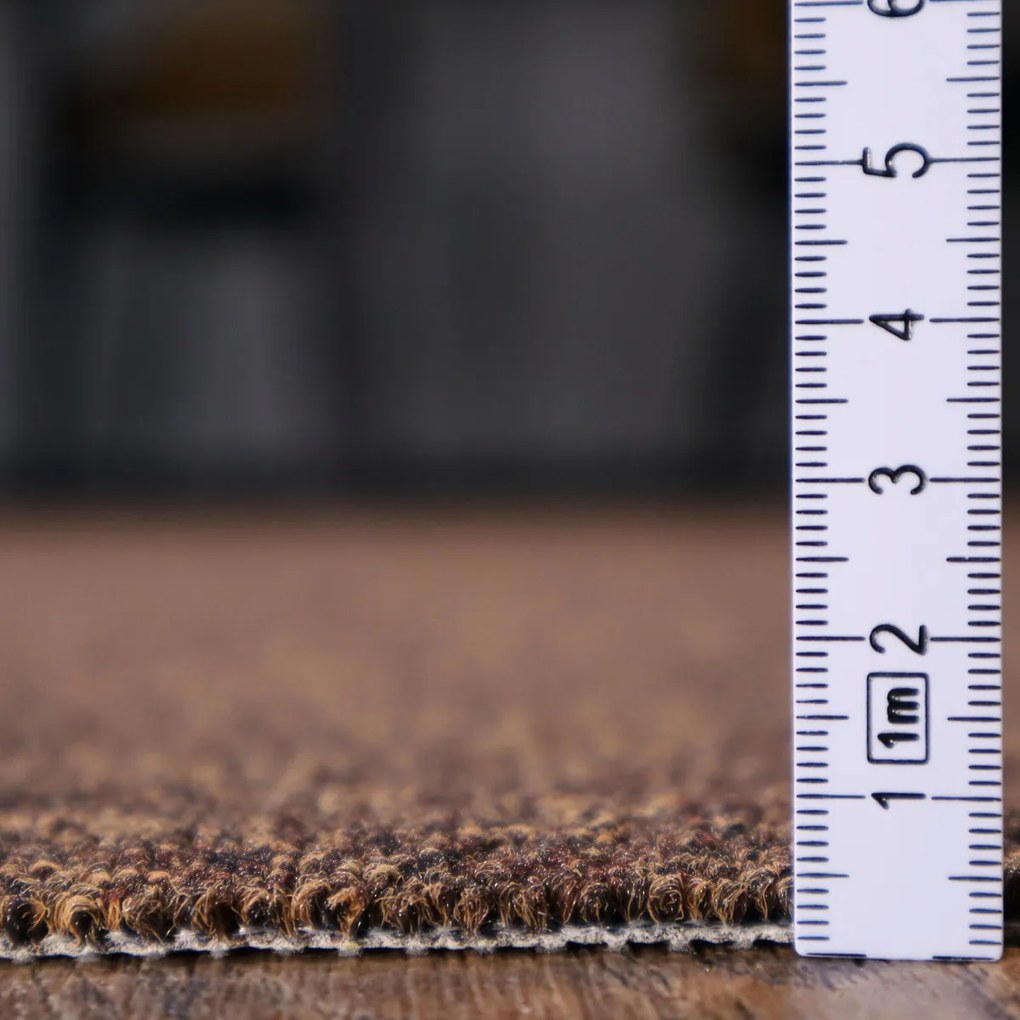 Condor Carpets, Metrážny koberec Classica 392, záťažový, na mieru, šíře 4m, hnedá, ab (mriežka), chodba / predsieň