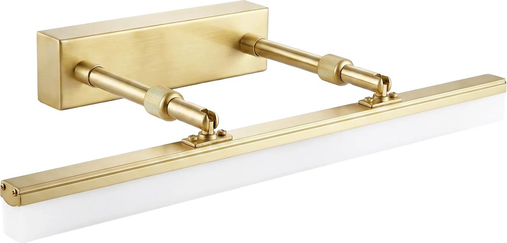 Toolight Toolight, LED nástenné svietidlo, 40cm, 6W, 4000K, 1000lm, APP1875-1W, Brúsené zlato, OSW-66030