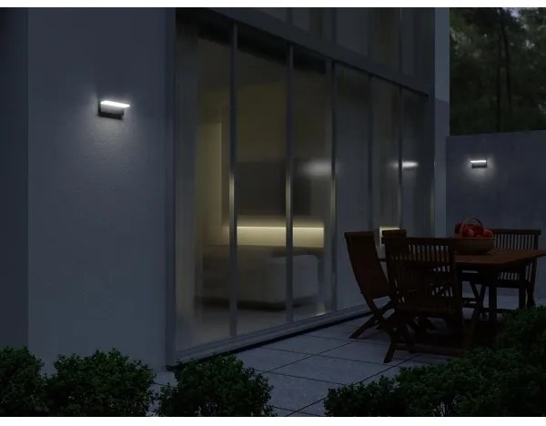 LED2 - LED Vonkajšie nástenné svietidlo HUGO LED/9W/230V IP54 3000K/4000K