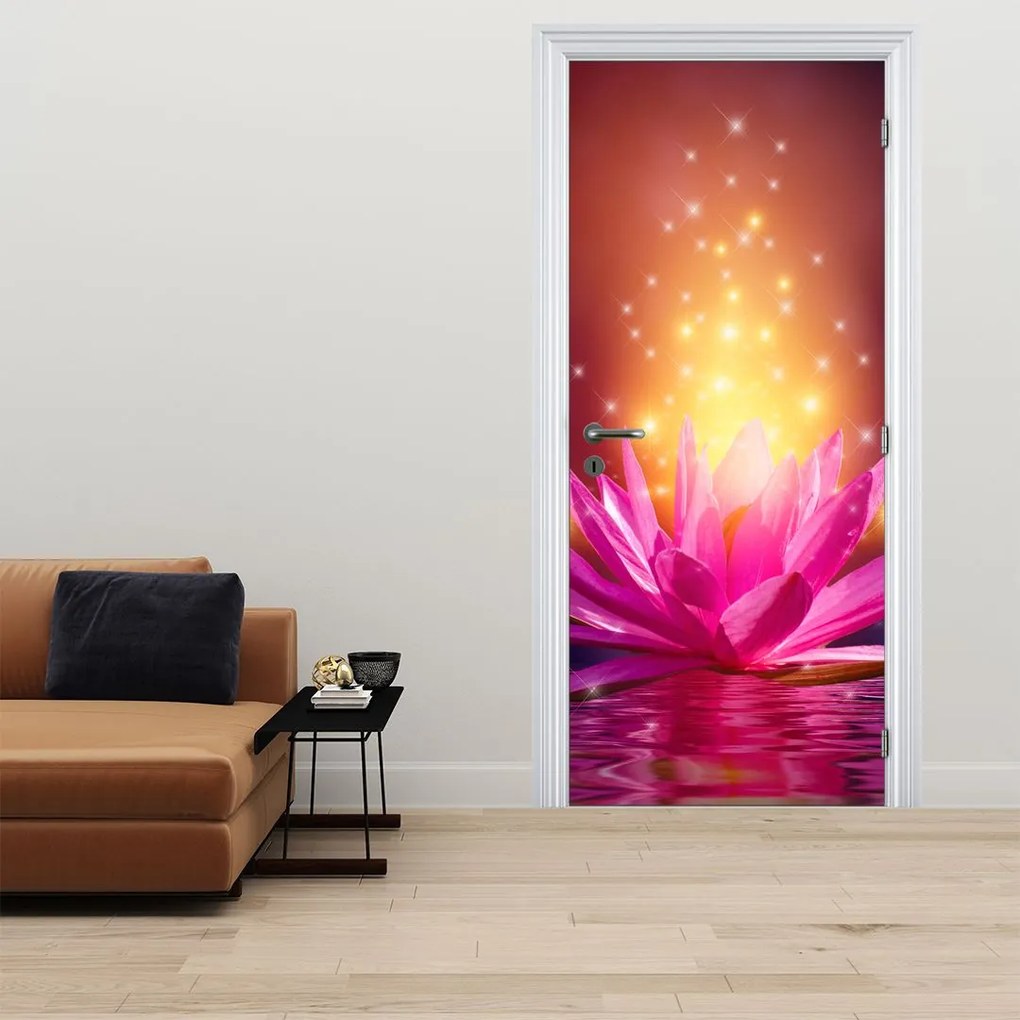 Fototapeta na dvere - Lekno na vode (95x205cm)