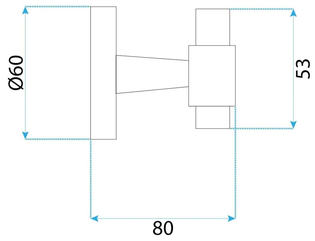 Rea Aristo, kúpeľňový 1-háčik na uterák, brúsená oceľ, REA-98507