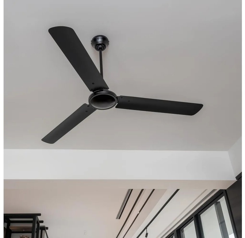 ZEVENTI - Stropný ventilátor TOFINO čierny ZV0005