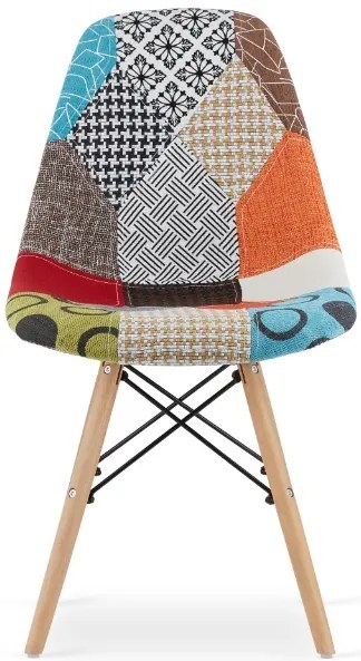 Jedálenské stoličky PATCHWORK Alex 4 ks - škandinávsky štýl