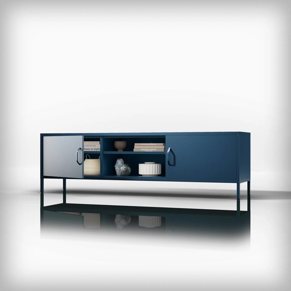 RTV skrinka XL ROSARIA 1700 x 400 x 500, tmavomodrá