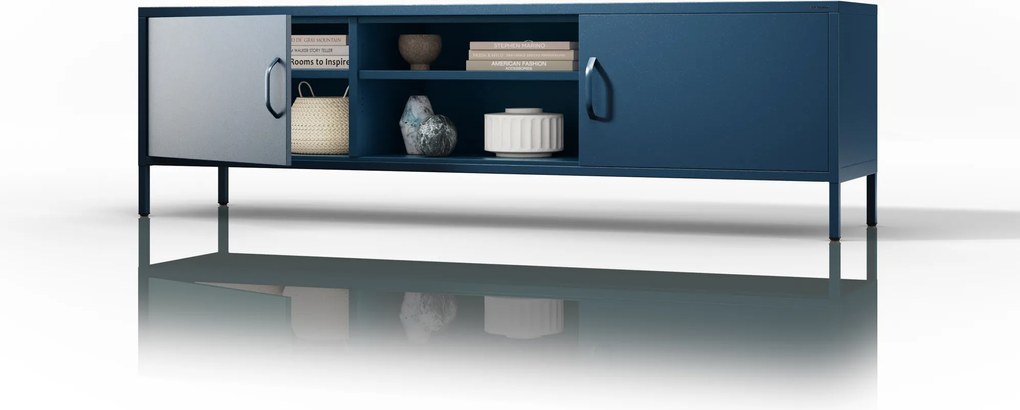 RTV skrinka XL ROSARIA 1700 x 400 x 500, tmavomodrá