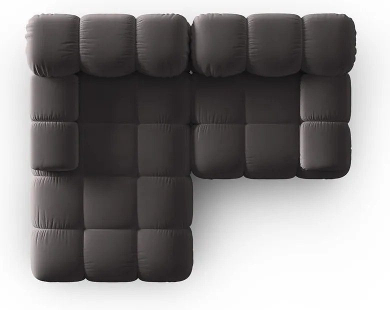 Tmavosivá zamatová pohovka 191 cm Bellis – Micadoni Home