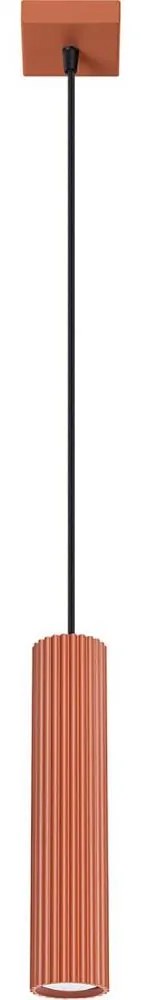Sollux SL.1630 - Luster na lanku KARBON 1xGU10/10W/230V červená