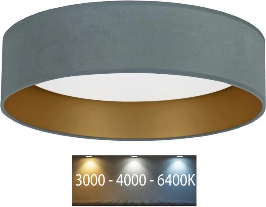 Brilagi - LED Stropné svietidlo VELVET LED/24W/230V 3000/4000/6400K mintová/zlatá