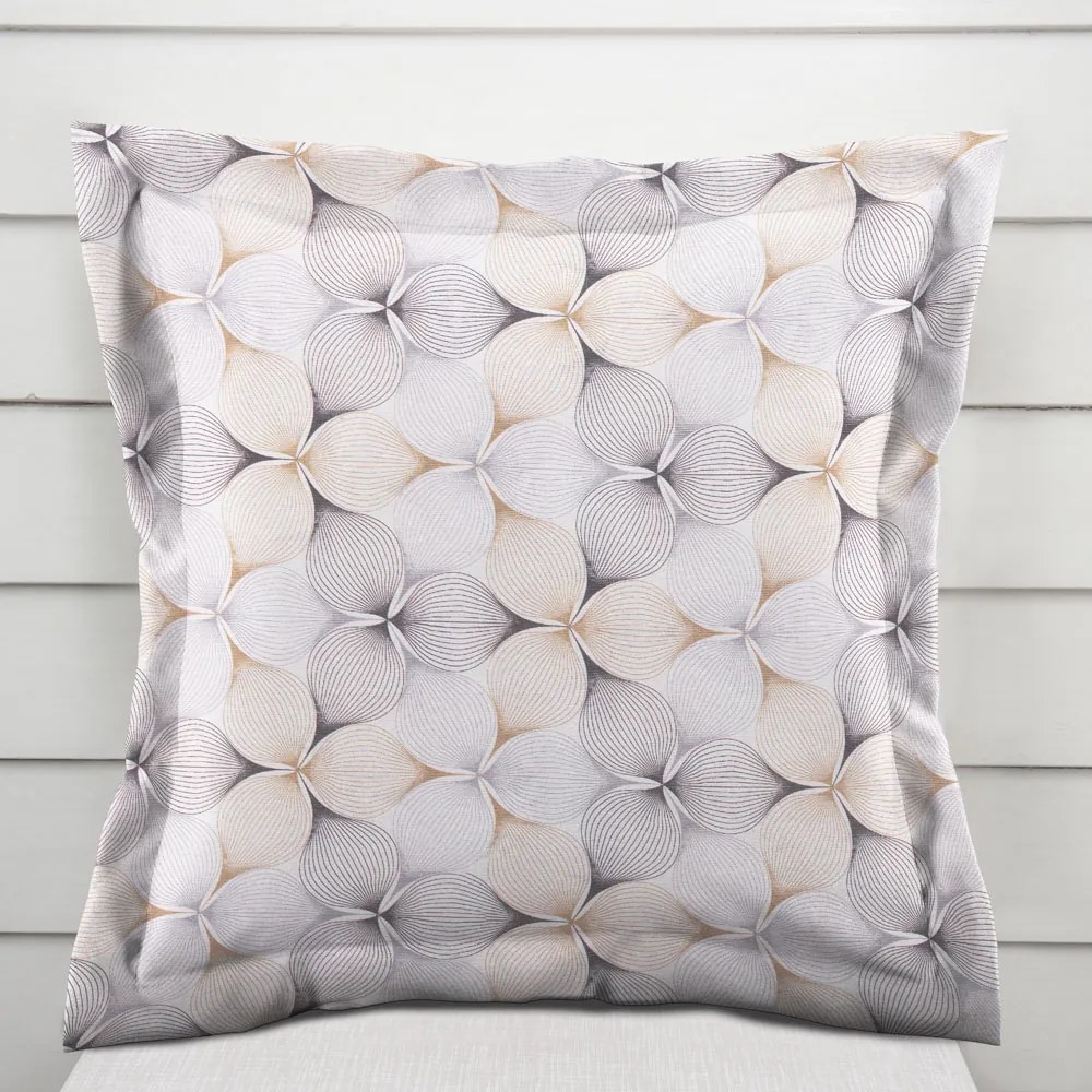 Biante Dekoračná obliečka na vankúš s lemom PML-031 Designové geometrické obrazce na bielom 40 x 40 cm