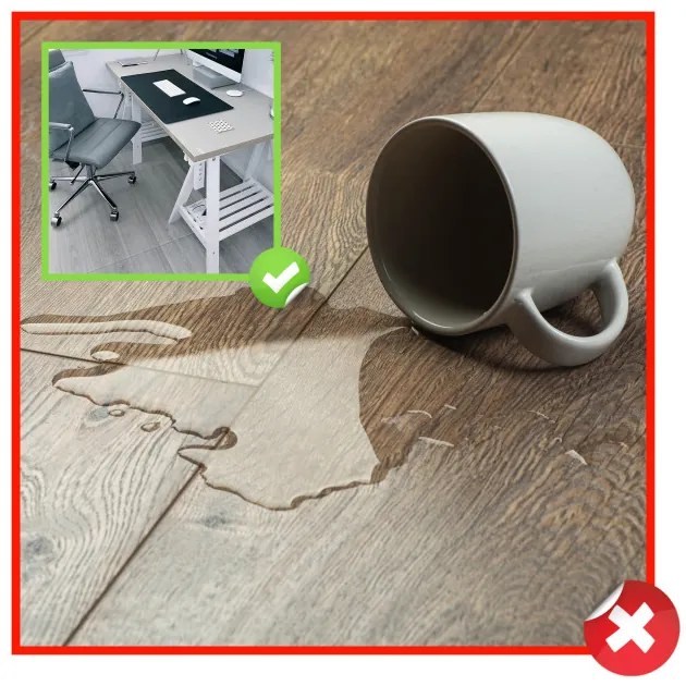 Podložka pod stoličku 125x205 cm priesvitná