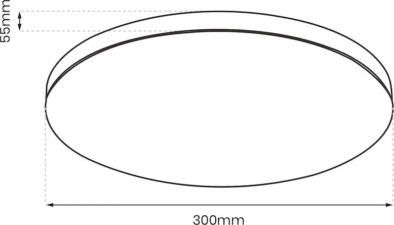 Stropné LED svietidlo Slimi, 1x LED 18w, 4000k, b