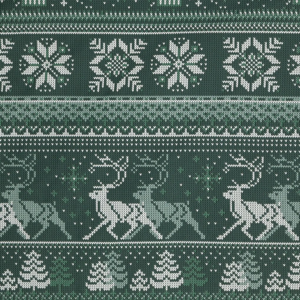 VIANOČNÉ RENFORCÉ OBLIEČKY CLOVER 200X220 CM, 2 KS 70X80 CM VZOROVANÉ