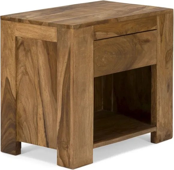 Luxusný nočný stolík z masívu Agra sheesham 55cm