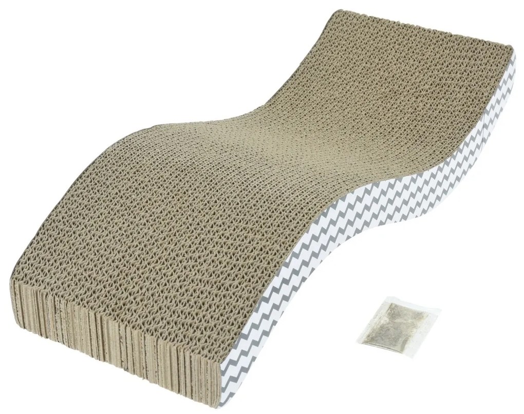 Škrabadlo pre mačky so šantou Wave, 51 x 20 x 11 cm