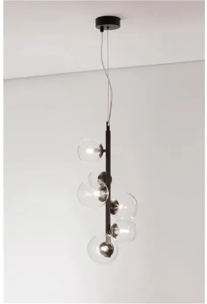 Retro luster Odillia 28 čierna číra