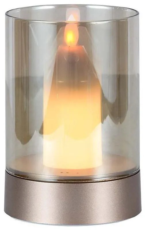 LED Stolná nabíjacia lampa LED/2W/5V 3000K medená