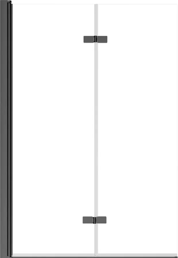 Besco Vaňová zástena LUMIX GUN METAL 100145 (100x145 cm | Transparent)