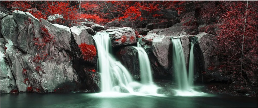 Obraz - Vodopády (120x50 cm)
