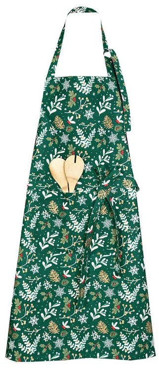 Kuchynská zástera ZIMNÉ VETVIČKY