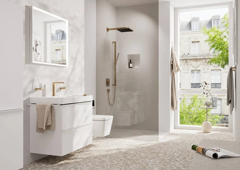 Hansgrohe Pulsify E, hlavová sprcha 260 1jet EcoSmart+, kartáčovaný bronz, HAN-24333140