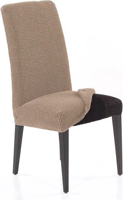 Super strečové poťahy NIAGARA oriešková stoličky s operadlom 2 ks (40 x 40 x 55 cm)