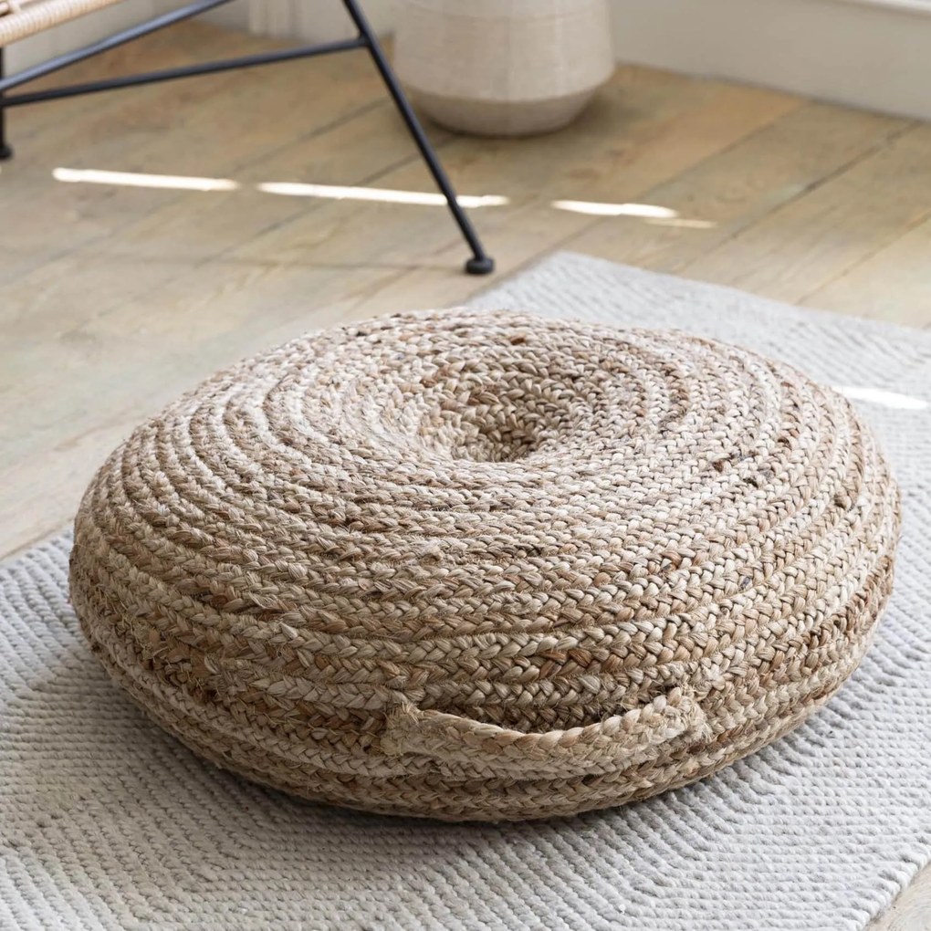 Garden Trading Sedací puf Cerney Natural Jute 60 cm