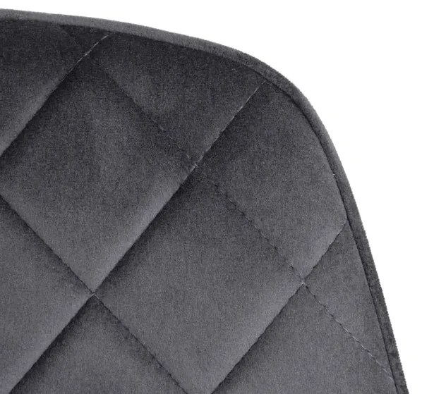 Jedálenská stolička SHELTON zamatová sivá 860503