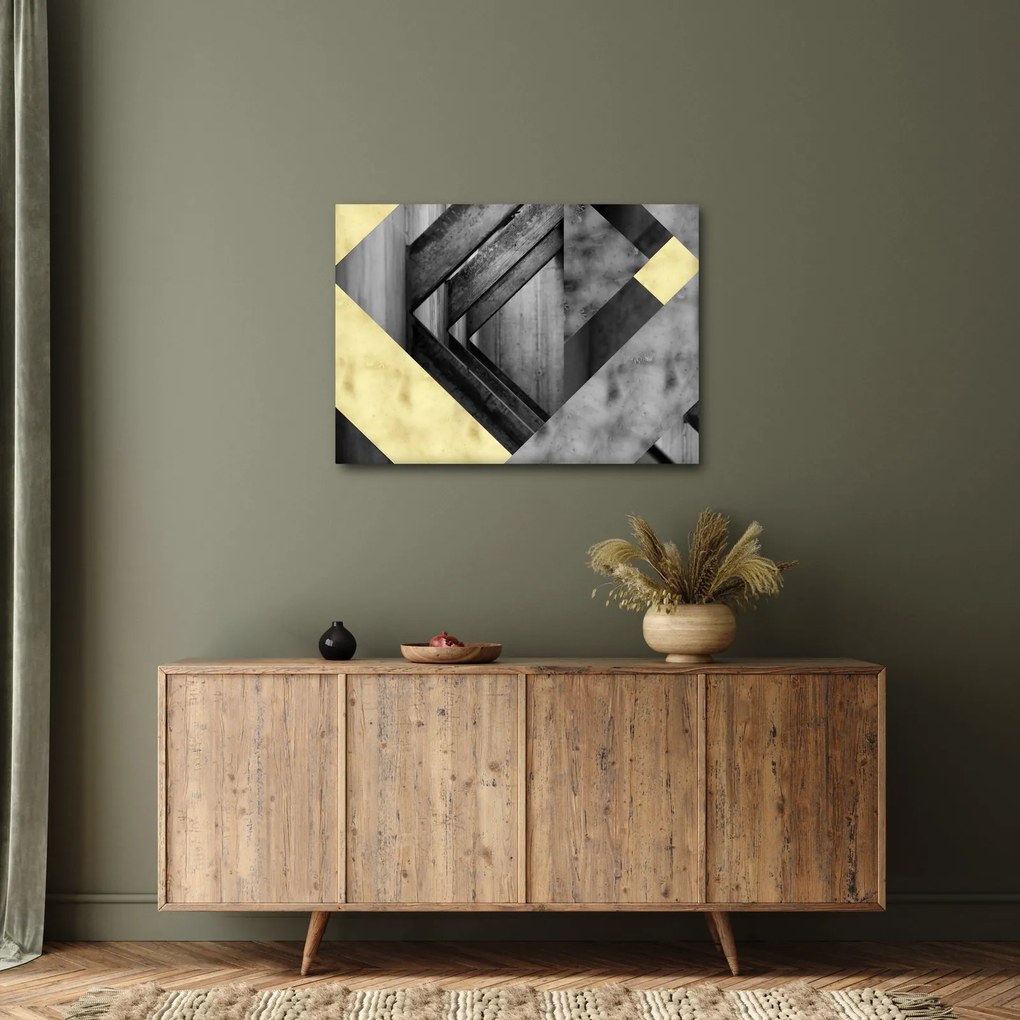 Obraz - Textúrované tvary (70x50 cm)
