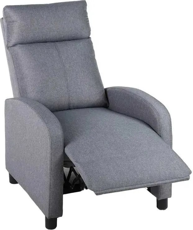LuxuryForm DESIGN Televízne kreslo RUFO s polohovaním - sivé