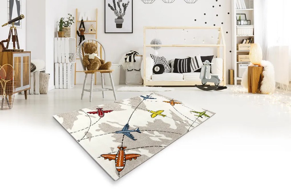 Detský kusový koberec Diamond Kids 22995/670, 140x200, šedá, detská izba, Medipa (Merinos)