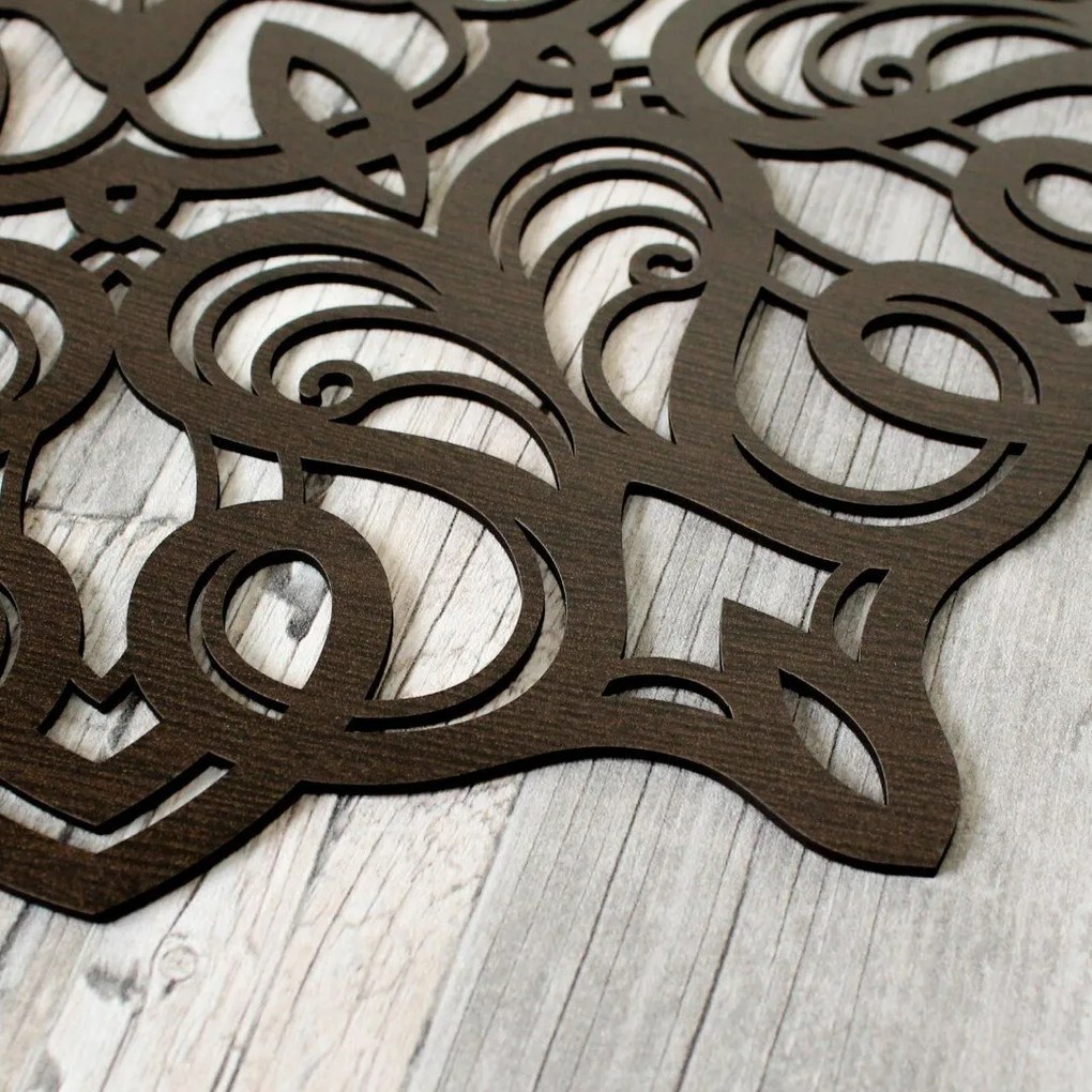 DUBLEZ | Geometrická mandala na stenu z dreva