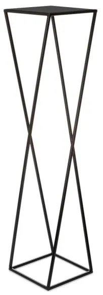 Stojan na kvety 100x24 cm čierna