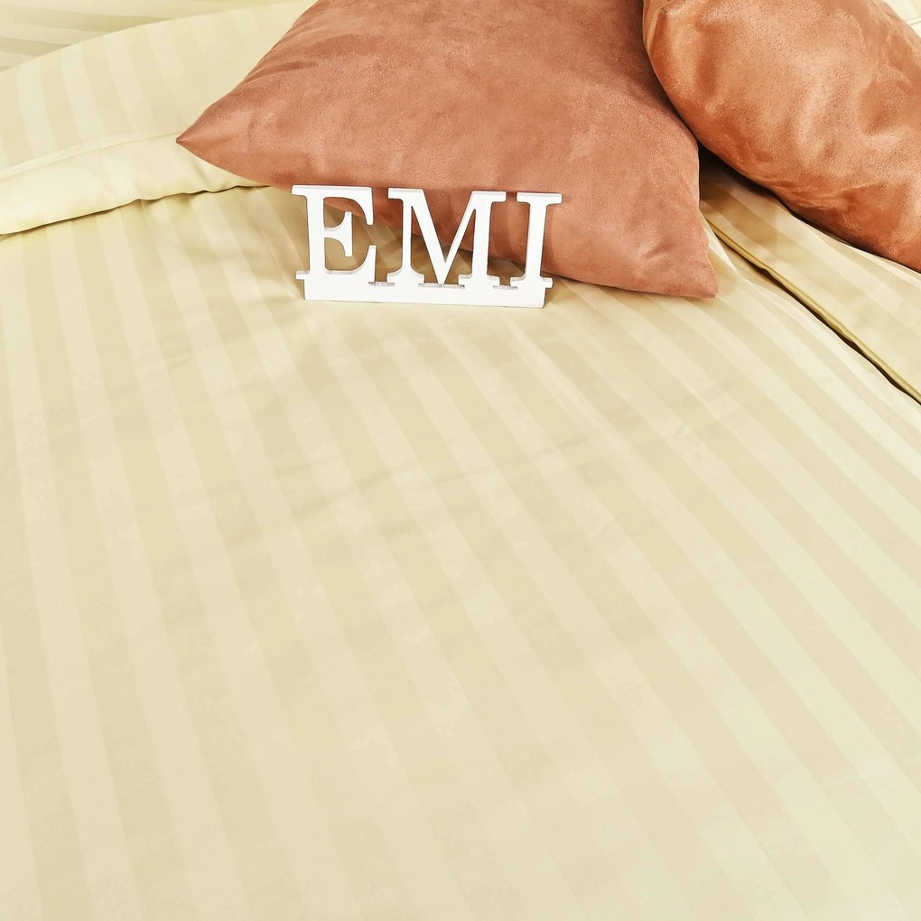 Obliečky damaškové krémové EMI: Paplón 140x200