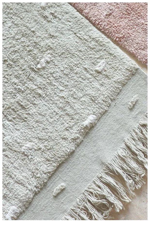 Svetlozelený prateľný ručne tkaný bavlnený koberec 140x200 cm Woods Symphony Olive – Lorena Canals