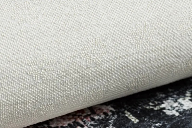 Dywany Łuszczów, Kusový koberec ANDRE Flowers 1816D, 80x150, čiernobiela, chodba / predsieň