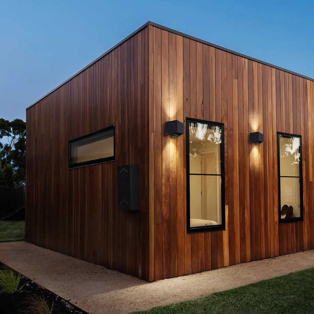 Ecolamp Exteriérové solárne nástenné LED svietidlo Wings1, 1x LED 2w, čierna