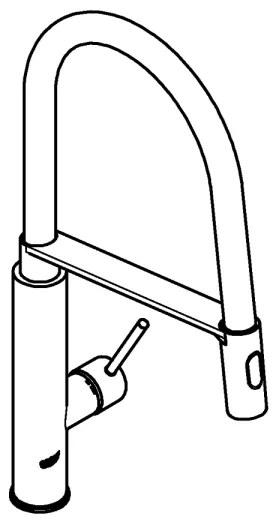 GROHE 31491DC0 - Drezová batéria CONCETTO DN 15 nerez