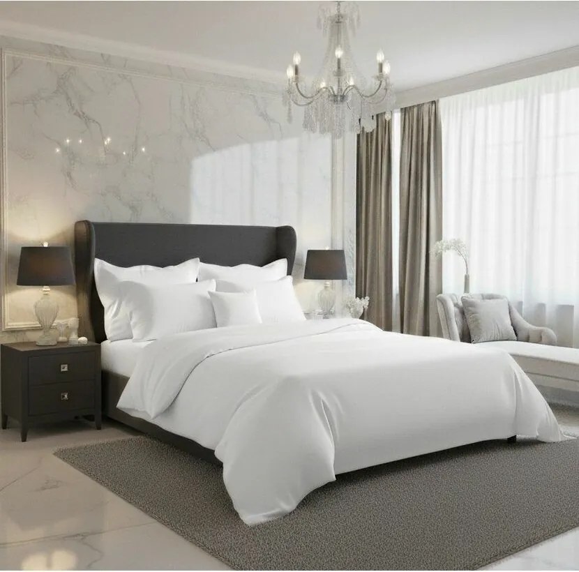 Kvalitex Saténové obliečky Luxury Collection biela, 140 x 220 cm, 70 x 90 cm