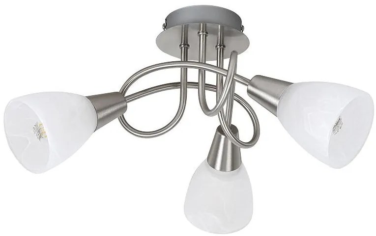 RABALUX 5532 Jenna stropné svietidlo E14 3X MAX 40W saténová chrómová