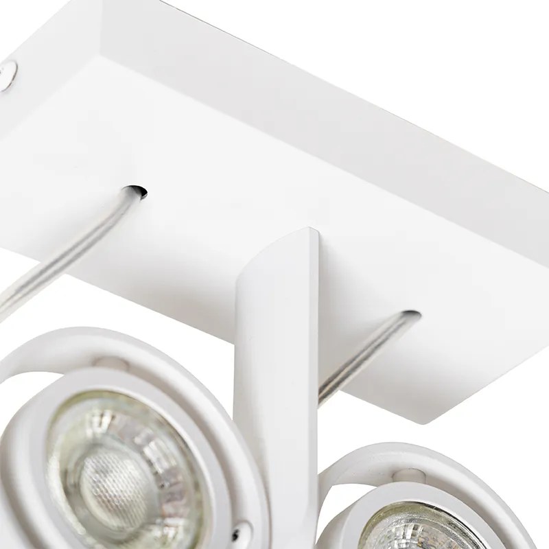 Moderný reflektor biely 2-svetlo - Master 50