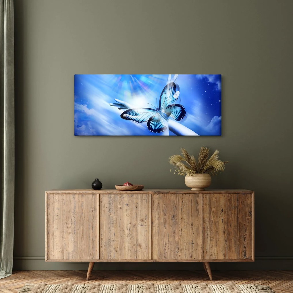 Obraz - Motýľ, symbol nádeje (120x50 cm)